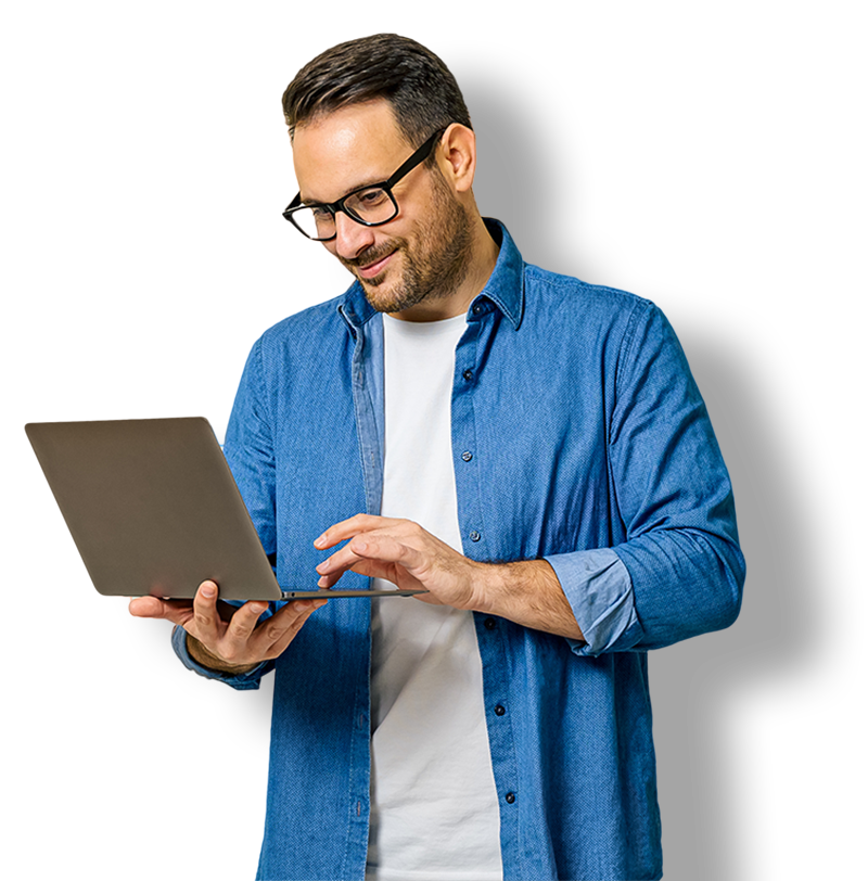 Ondernemer die blij is met de persoonlijke aandacht van Justins MKB